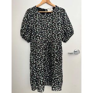 BA&SH Beth Dress in Black/Noir - Super-Soft Cotton-Blend (Size 3 / Large / US08)